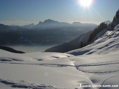 Belle photo de paysage de neige