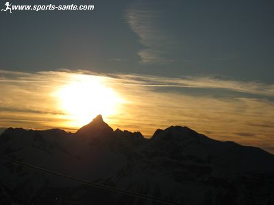 Photo de coucher de soleil à Samoëns