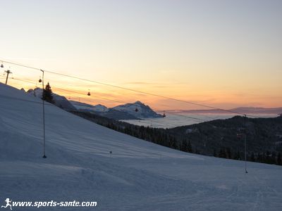 Soleil couchant à Samoëns