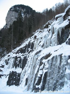 Photo de la piste des cascades à Sixt