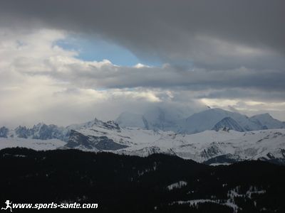 Photo du Mont Blanc depuis les gets