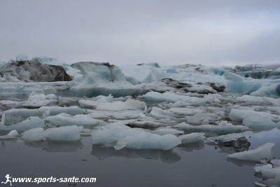 Photo d'icebergs en Islande