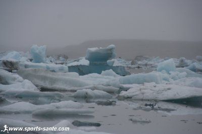 Photo de blocs de glace