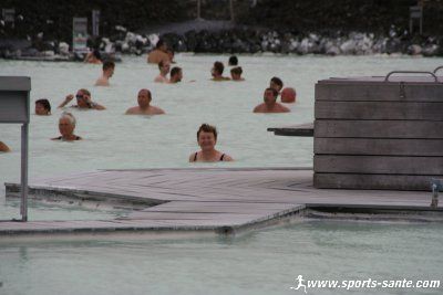 Photo de baignade dans le blue lagon