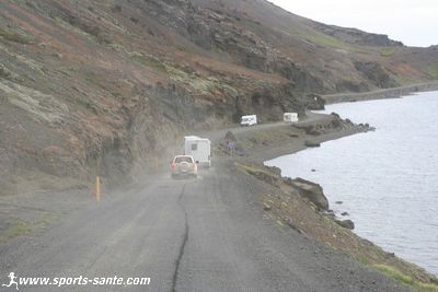 Photo de route en Islande