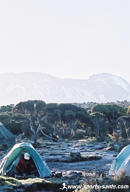le camp de shira au sommet du Kilimandjaro