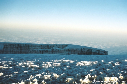 le glacier d'Uhuru peak