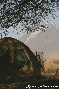 camp au pied du Lengai