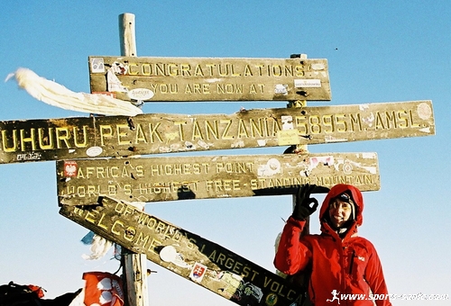 photo à Uhuru peak Tanzanie