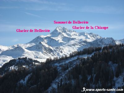 Photo du sommet de Bellecôte La Plagne