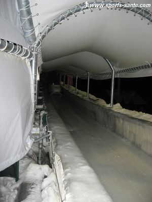 Photo de l'arrivée de la piste Bobsleigh