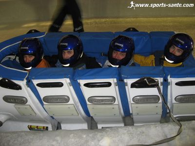 Photo de bobeurs à La plagne