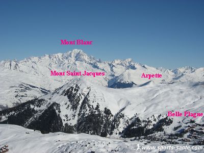 Photo de Mont Blanc vu de la Plagne