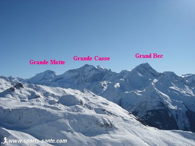 Photo de la Grande Casse depuis La Plagne