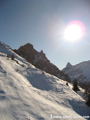 Photo de l'aiguille rousse à Vallandry