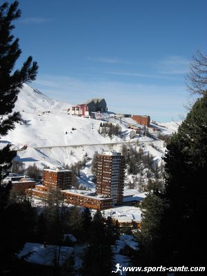 Image de La Plagne Centre depuis La Plagne Village
