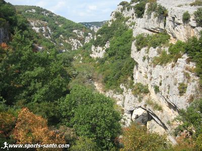Photo du Ravin des Arcs sur le Lamalou affluent de l'Hérault