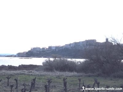 Bages et son étang département de l'Aude Languedoc Roussillon
