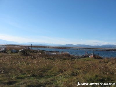 Photo des rives de l'étang du Barcarès