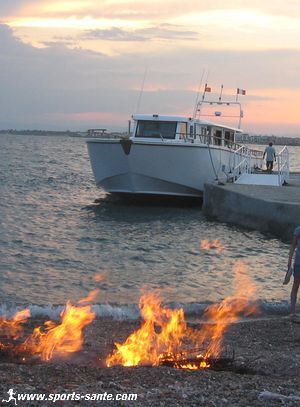 Photo de Grillades sur Fort Brescou Hérault au couchant