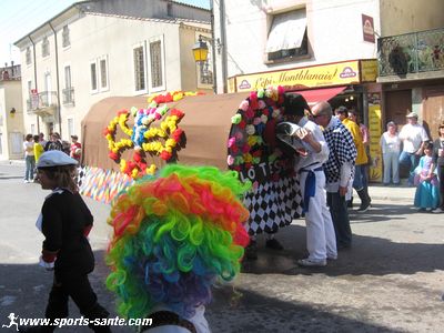 Photo du Poulain au carnaval de Montblanc Languedoc