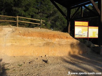 Coupe de la voie domitienne à Pinet Hérault