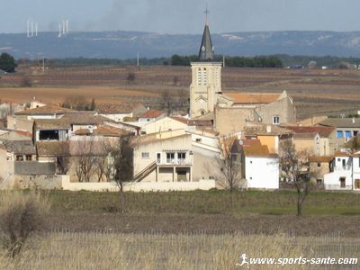 Voie romaine Domitia à Pinet dans l'Hérault Languedoc Roussillon