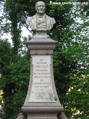 Statue du Docteur Privat à Lamalou les bains