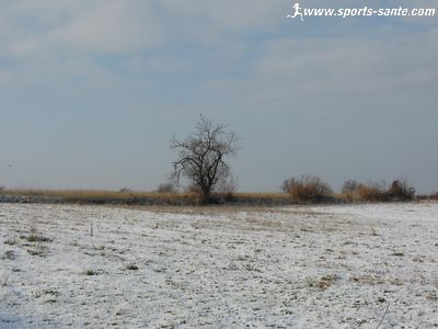 Photo d'une campagne languedocienne sous la neige à Montblanc Hérault