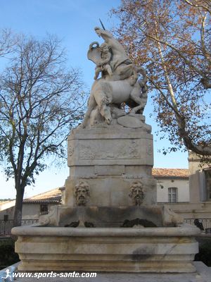 Photo de la fontaine des Licornes ou Bataille de Clostercamp