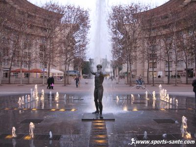 Photo de la fontaine de Poséidon à Montpellier