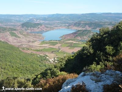 Panorama du Salagou depuis le sommet du Liausson