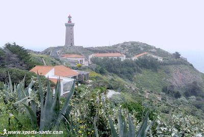 Photo du phare du Cap Béar au dessus de Port-Vendres