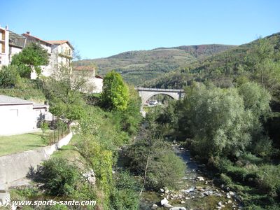 Photo de la rivière Tech à Prats de Mollo dans le Haut Vallespir