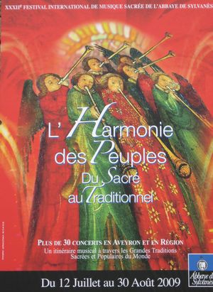 Affiche du Festival de musique sacrée à Sylvanès