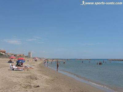 Farniente à Valras-plage département de l'Hérault Languedoc-Roussillon
