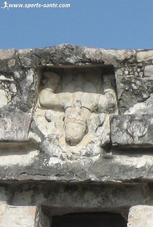 Photo du dieu descendant à Tulum