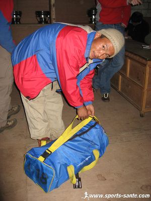 Photo du sac du caisson hyperbarre