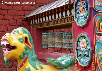 Décoration du monastère de Tengboche