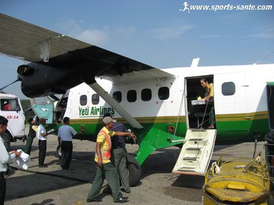 Photo d'avion pour vol intérieur au Népal