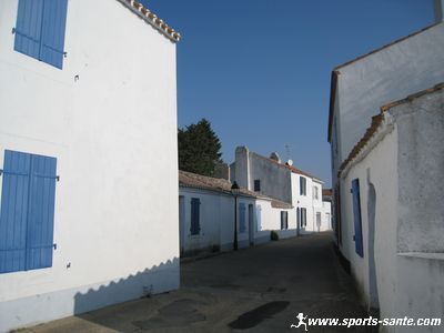 Photo de la rue de la fontaine à Noirmoutier