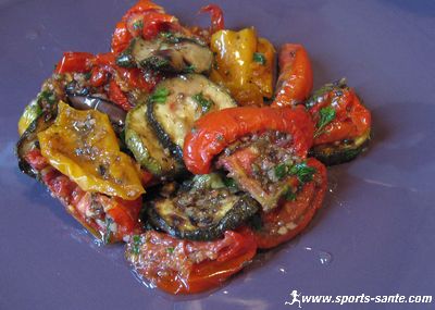 Antipasto de légumes grillés