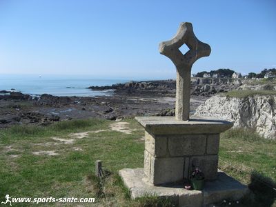 Photo d'un calvaire sur la cote sauvage