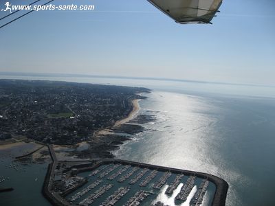 Photo du port de Pornichet vu du ciel