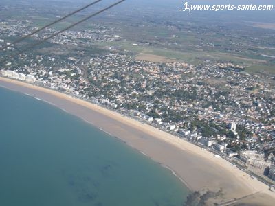 Image aérienne de la plus belle plage d'Europe