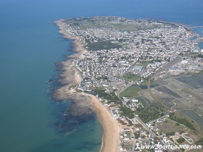 La presqu'île du Croisic et La Turballe vues du ciel