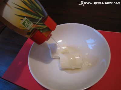 Photo de dessert au sirop d'agave