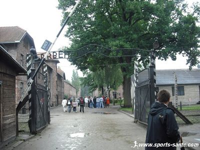 Photo d'entrée du camp de concentration d'Auschwitz