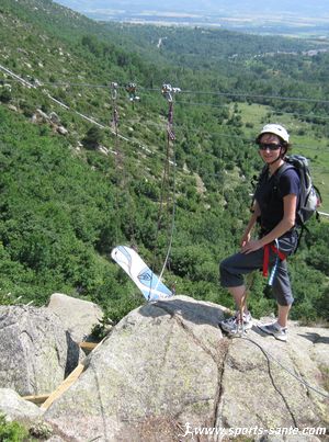 Photo d'air board en via ferrata