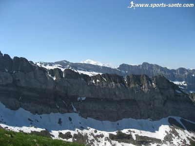Le Mont Blanc depuis la tête de Bostan